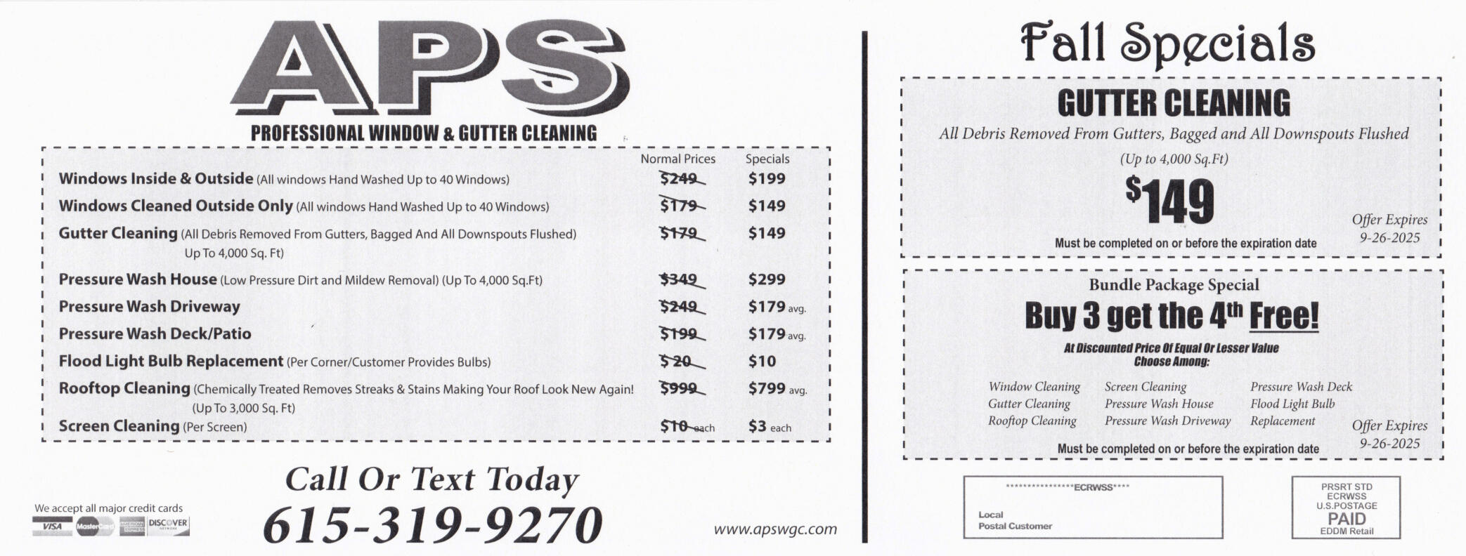 APS Nashville Specials APS Nashville Specials